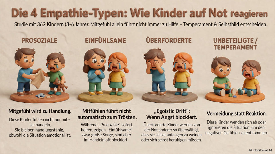 Empathie reicht nicht: Warum Kinder trotz Mitgefühl nicht helfen